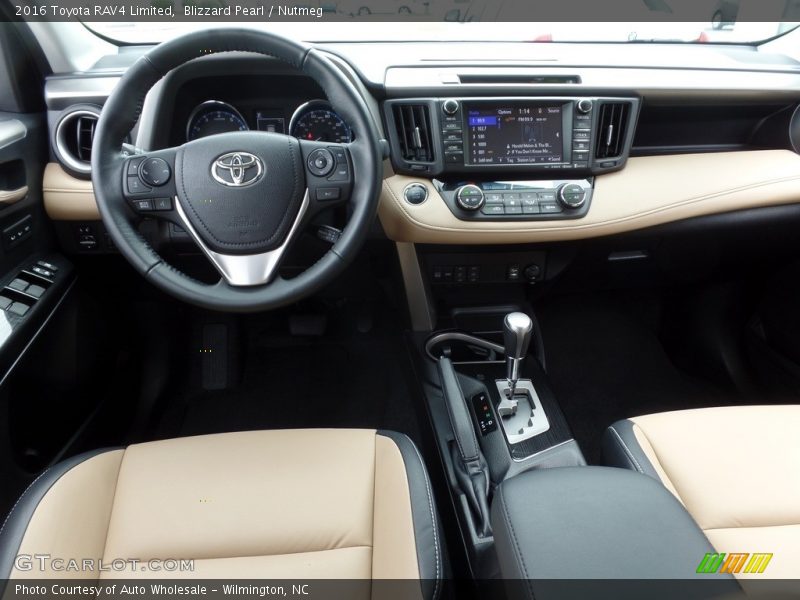 Blizzard Pearl / Nutmeg 2016 Toyota RAV4 Limited