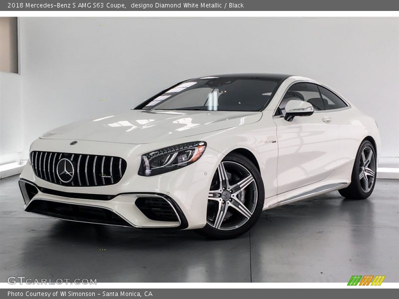 designo Diamond White Metallic / Black 2018 Mercedes-Benz S AMG S63 Coupe