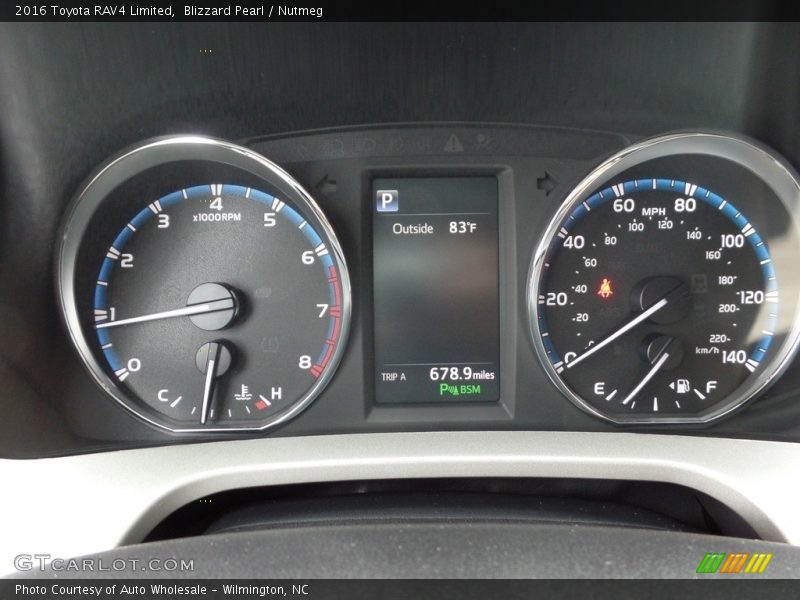 Blizzard Pearl / Nutmeg 2016 Toyota RAV4 Limited