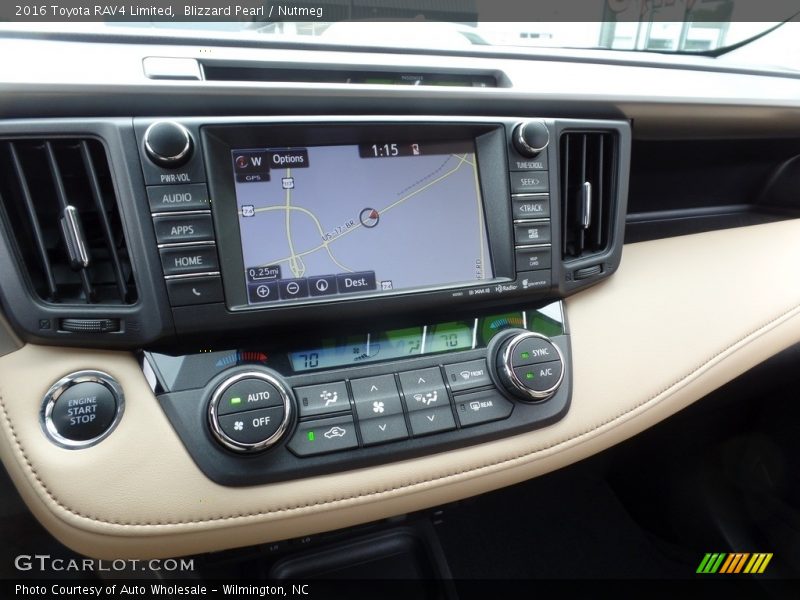 Blizzard Pearl / Nutmeg 2016 Toyota RAV4 Limited