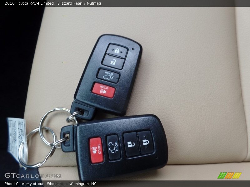 Blizzard Pearl / Nutmeg 2016 Toyota RAV4 Limited