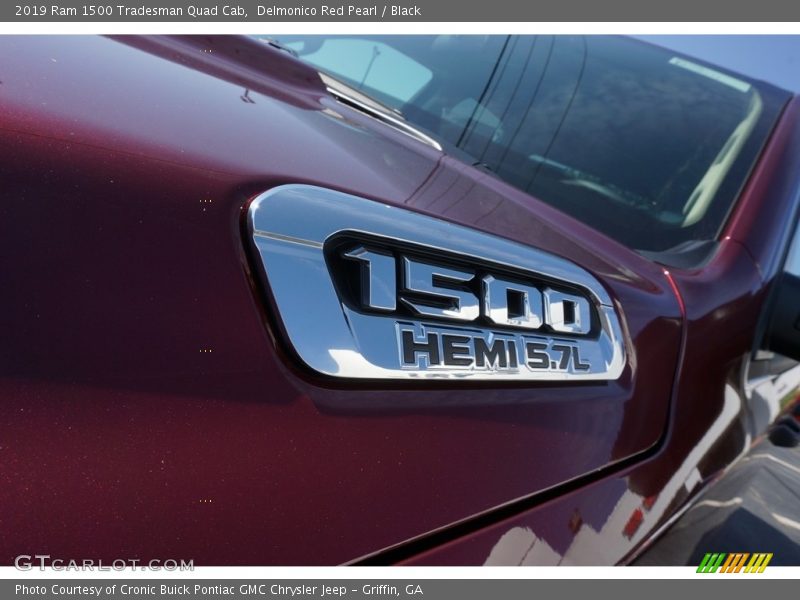 Delmonico Red Pearl / Black 2019 Ram 1500 Tradesman Quad Cab