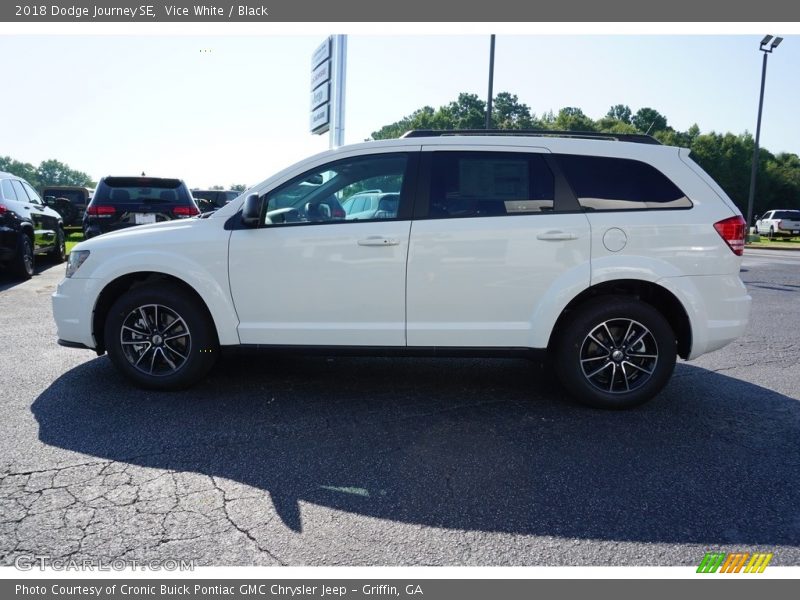 Vice White / Black 2018 Dodge Journey SE