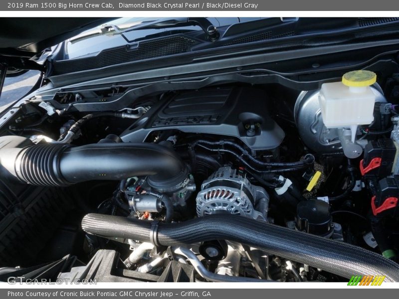 Diamond Black Crystal Pearl / Black/Diesel Gray 2019 Ram 1500 Big Horn Crew Cab