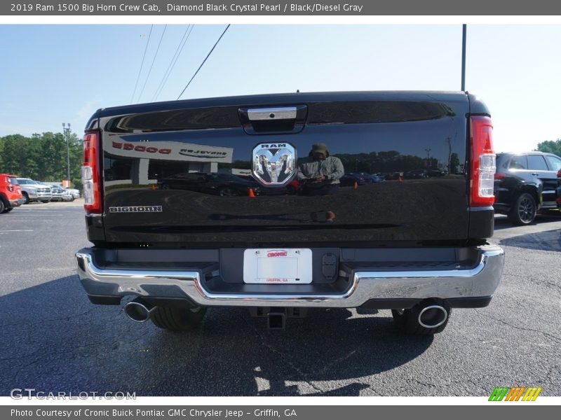 Diamond Black Crystal Pearl / Black/Diesel Gray 2019 Ram 1500 Big Horn Crew Cab