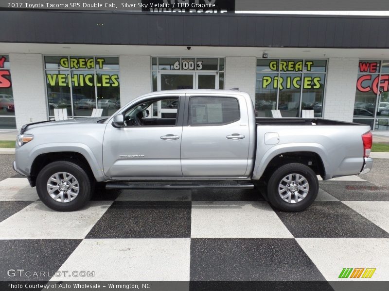 Silver Sky Metallic / TRD Graphite 2017 Toyota Tacoma SR5 Double Cab