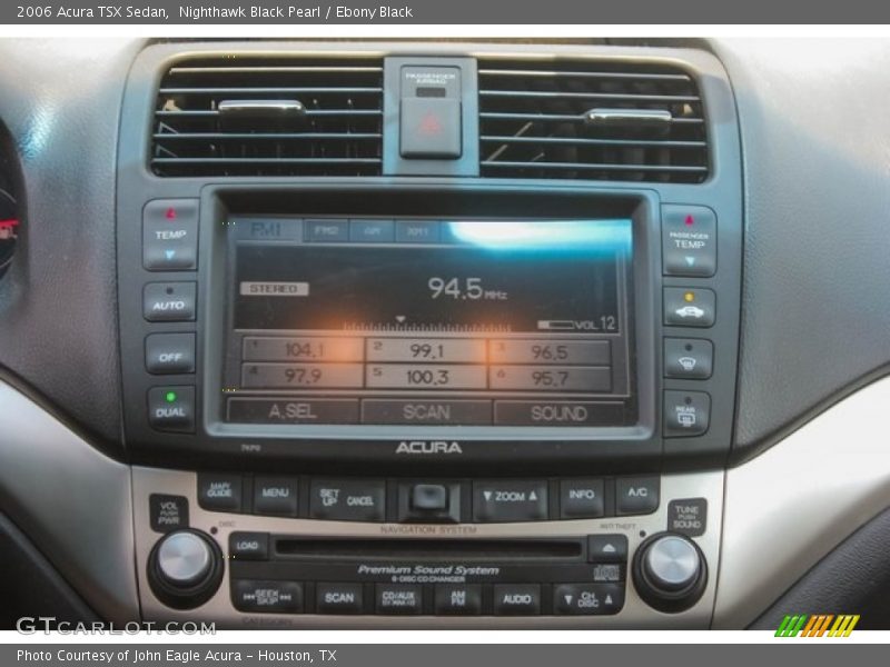 Nighthawk Black Pearl / Ebony Black 2006 Acura TSX Sedan