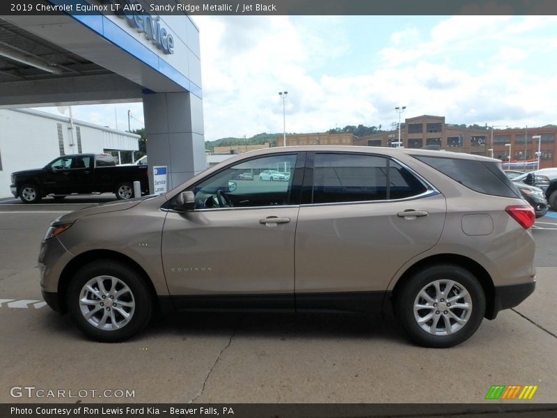 Sandy Ridge Metallic / Jet Black 2019 Chevrolet Equinox LT AWD