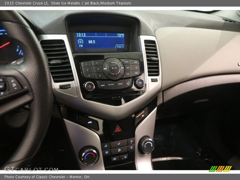 Silver Ice Metallic / Jet Black/Medium Titanium 2015 Chevrolet Cruze LS