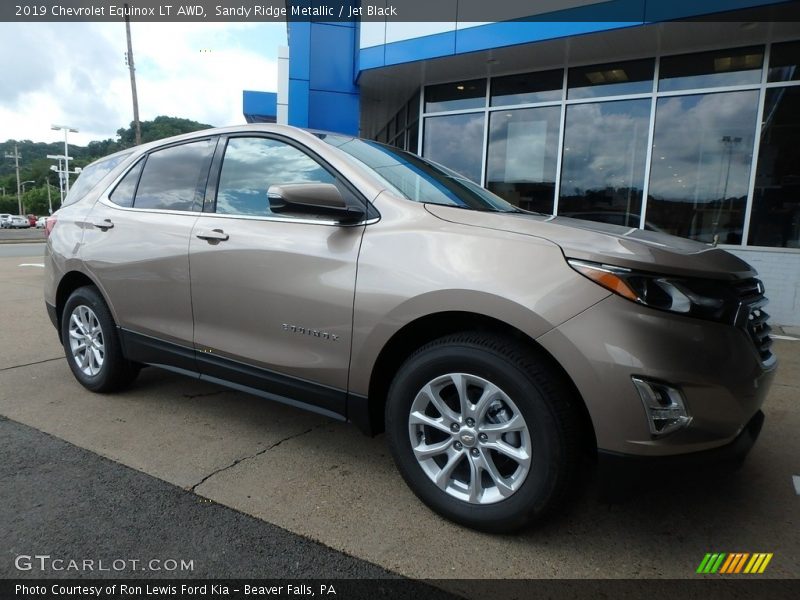 Sandy Ridge Metallic / Jet Black 2019 Chevrolet Equinox LT AWD