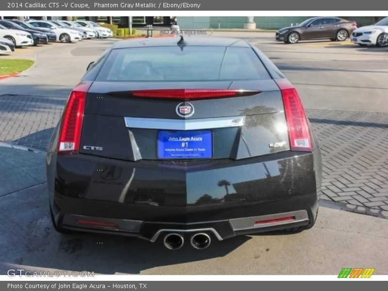 Phantom Gray Metallic / Ebony/Ebony 2014 Cadillac CTS -V Coupe