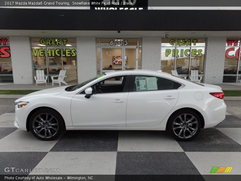 Snowflake White Pearl Mica / Black 2017 Mazda Mazda6 Grand Touring