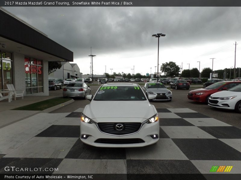 Snowflake White Pearl Mica / Black 2017 Mazda Mazda6 Grand Touring