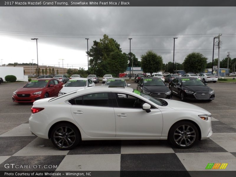 Snowflake White Pearl Mica / Black 2017 Mazda Mazda6 Grand Touring