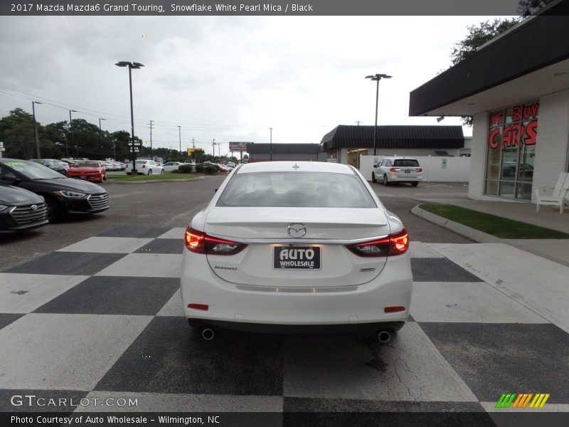 Snowflake White Pearl Mica / Black 2017 Mazda Mazda6 Grand Touring