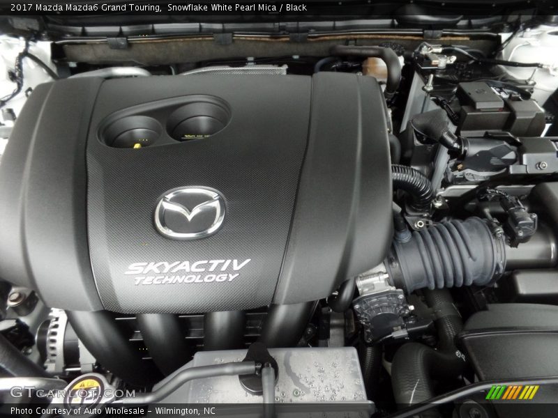 Snowflake White Pearl Mica / Black 2017 Mazda Mazda6 Grand Touring