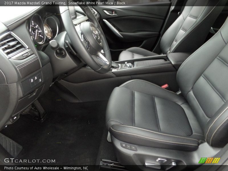 Snowflake White Pearl Mica / Black 2017 Mazda Mazda6 Grand Touring