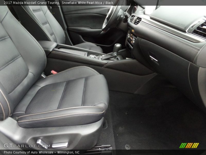 Snowflake White Pearl Mica / Black 2017 Mazda Mazda6 Grand Touring