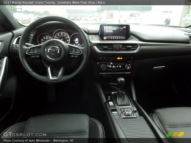 Snowflake White Pearl Mica / Black 2017 Mazda Mazda6 Grand Touring