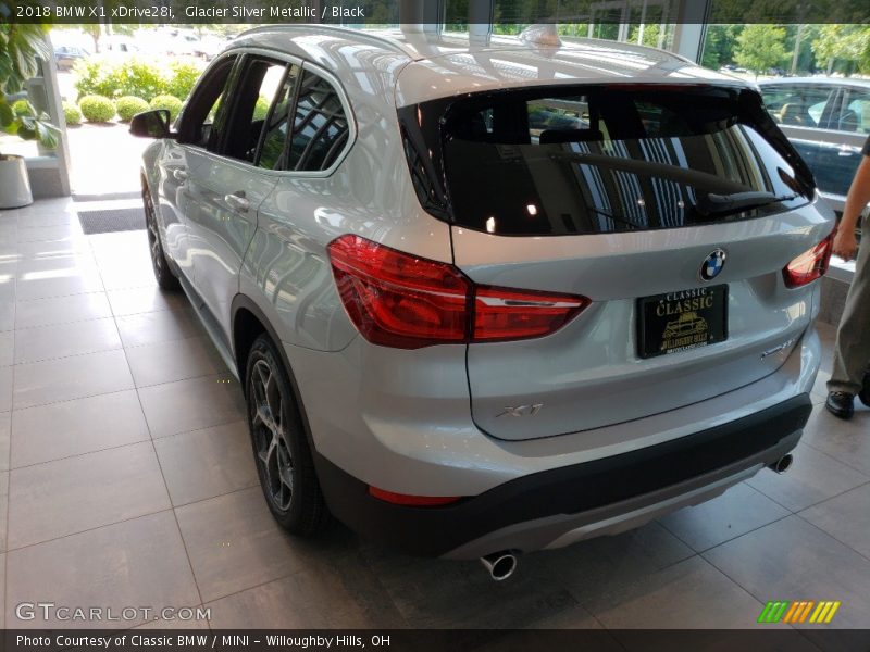 Glacier Silver Metallic / Black 2018 BMW X1 xDrive28i