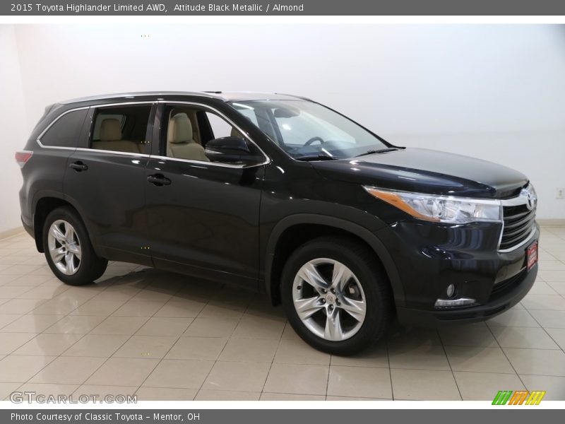 Attitude Black Metallic / Almond 2015 Toyota Highlander Limited AWD