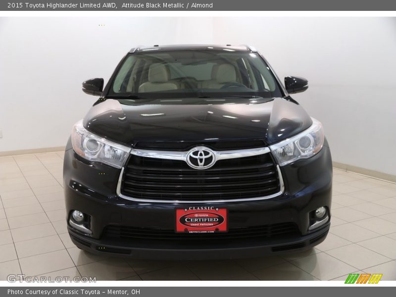 Attitude Black Metallic / Almond 2015 Toyota Highlander Limited AWD