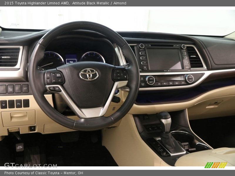 Attitude Black Metallic / Almond 2015 Toyota Highlander Limited AWD