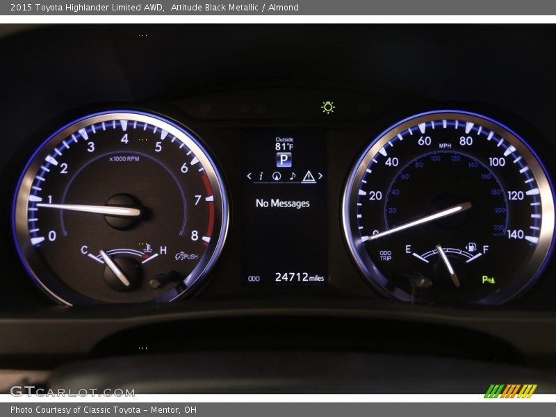 Attitude Black Metallic / Almond 2015 Toyota Highlander Limited AWD