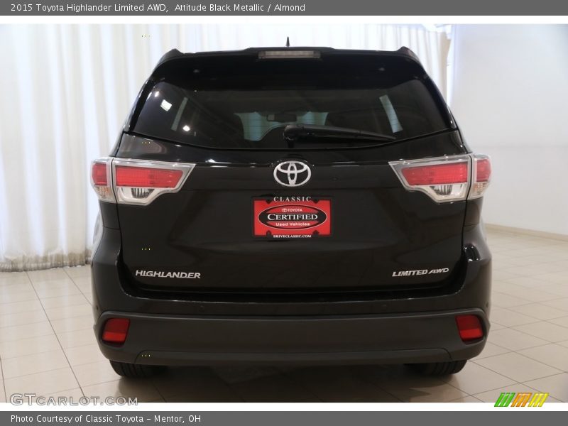 Attitude Black Metallic / Almond 2015 Toyota Highlander Limited AWD