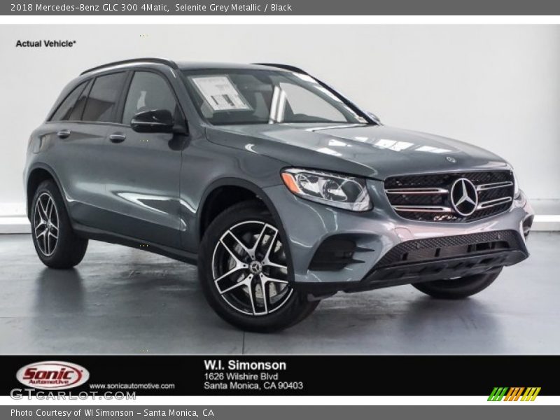 Selenite Grey Metallic / Black 2018 Mercedes-Benz GLC 300 4Matic