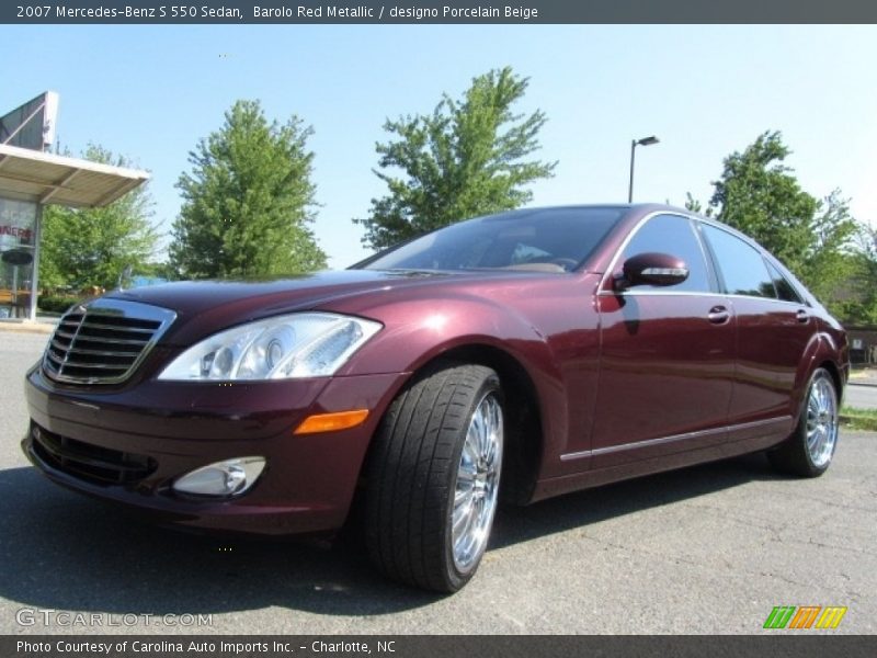 Barolo Red Metallic / designo Porcelain Beige 2007 Mercedes-Benz S 550 Sedan
