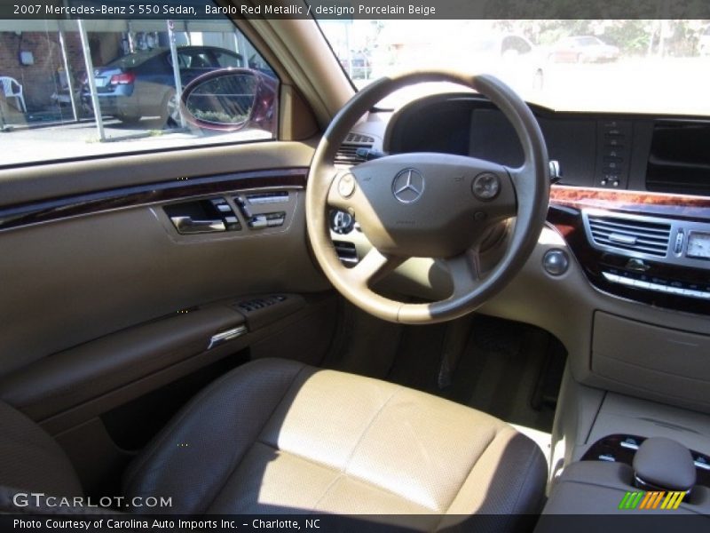 Barolo Red Metallic / designo Porcelain Beige 2007 Mercedes-Benz S 550 Sedan