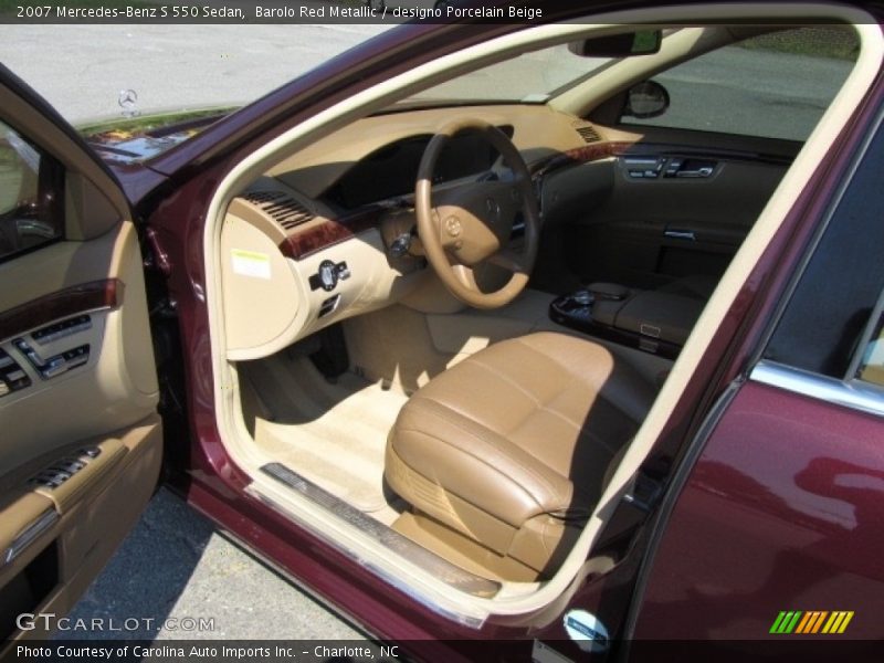 Barolo Red Metallic / designo Porcelain Beige 2007 Mercedes-Benz S 550 Sedan