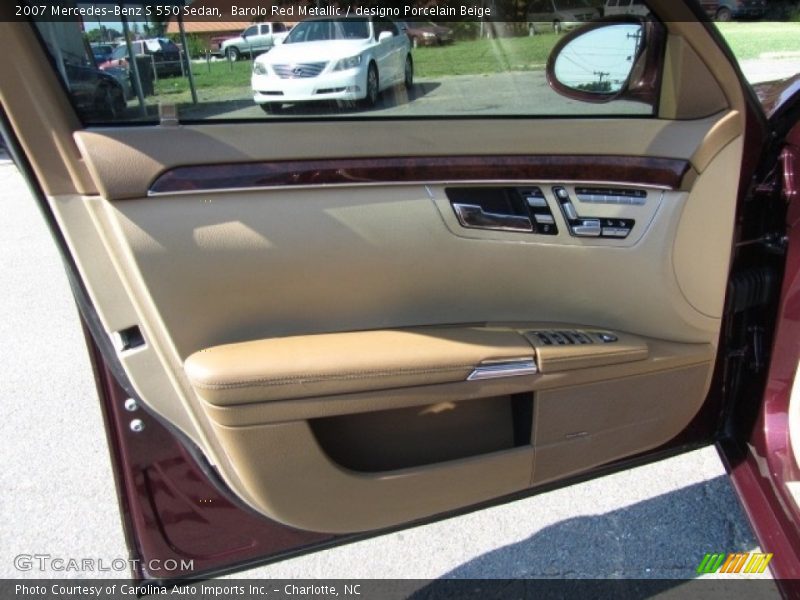 Barolo Red Metallic / designo Porcelain Beige 2007 Mercedes-Benz S 550 Sedan