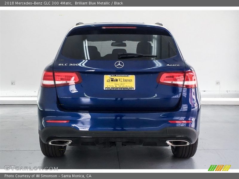 Brilliant Blue Metallic / Black 2018 Mercedes-Benz GLC 300 4Matic
