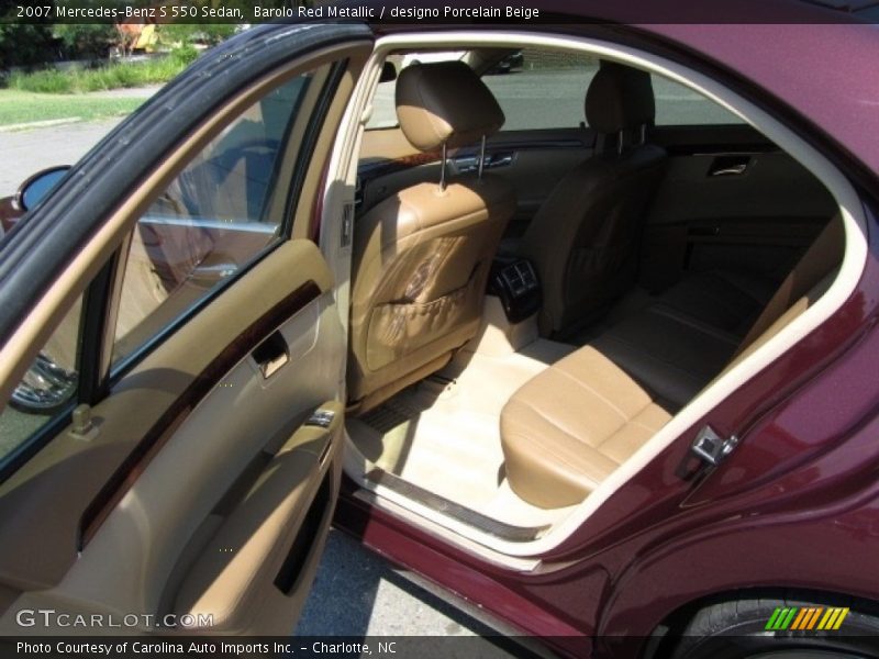 Barolo Red Metallic / designo Porcelain Beige 2007 Mercedes-Benz S 550 Sedan