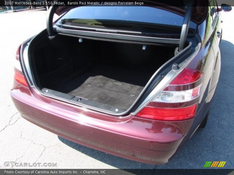 Barolo Red Metallic / designo Porcelain Beige 2007 Mercedes-Benz S 550 Sedan