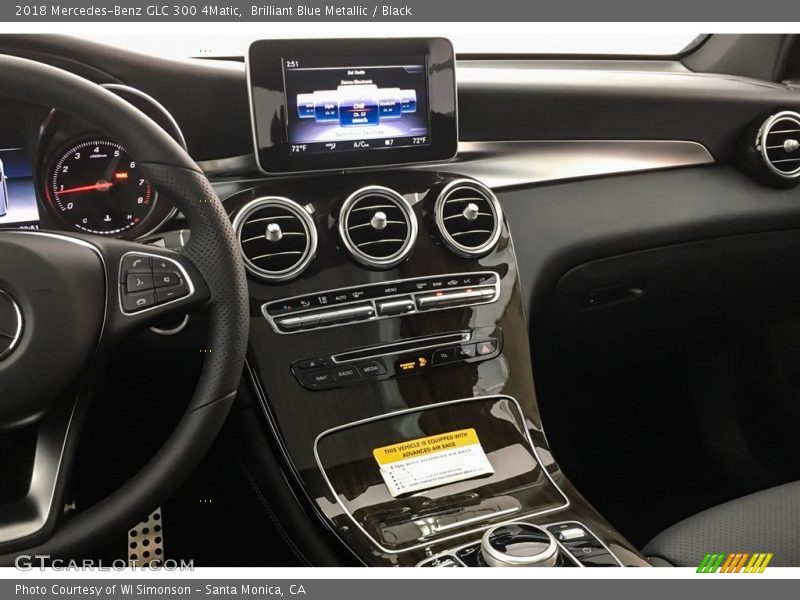 Brilliant Blue Metallic / Black 2018 Mercedes-Benz GLC 300 4Matic