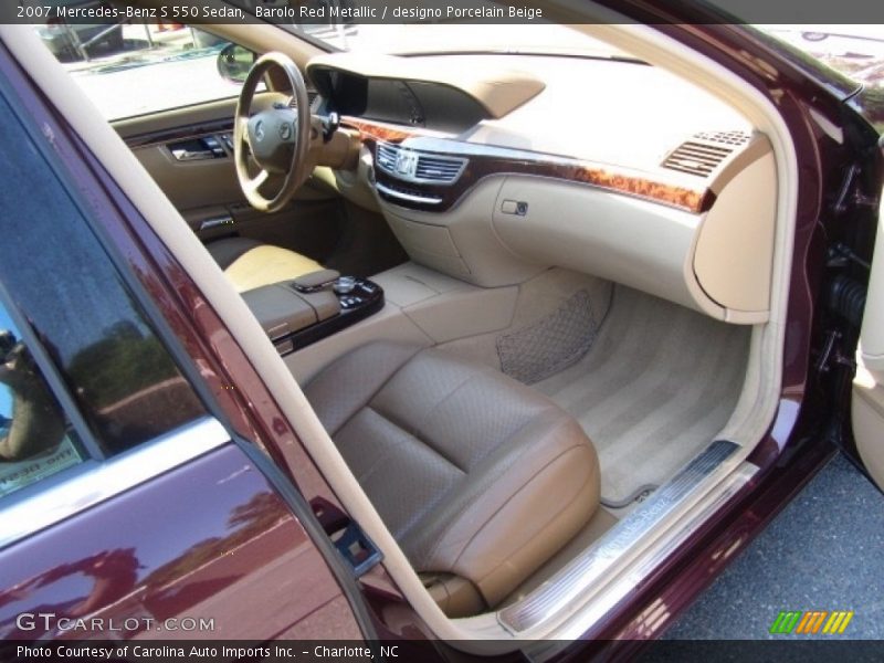 Barolo Red Metallic / designo Porcelain Beige 2007 Mercedes-Benz S 550 Sedan