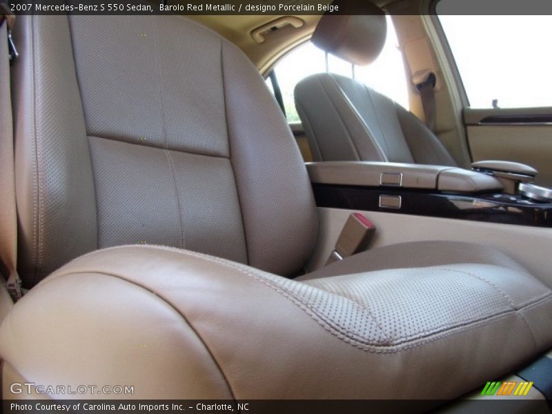 Barolo Red Metallic / designo Porcelain Beige 2007 Mercedes-Benz S 550 Sedan