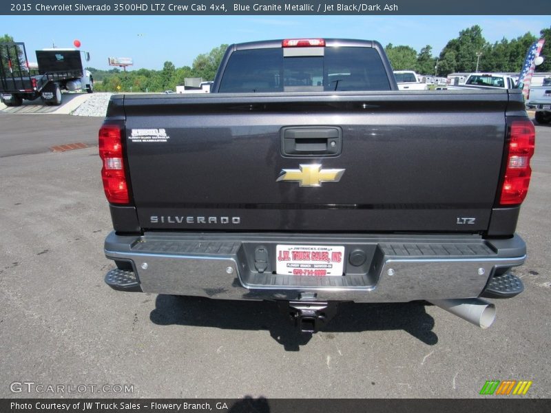 Blue Granite Metallic / Jet Black/Dark Ash 2015 Chevrolet Silverado 3500HD LTZ Crew Cab 4x4