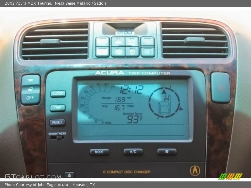 Mesa Beige Metallic / Saddle 2002 Acura MDX Touring