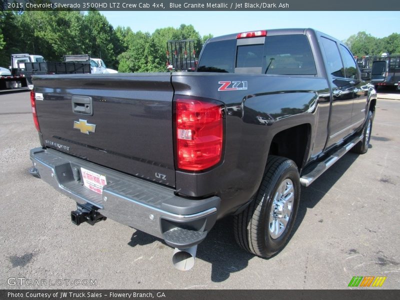 Blue Granite Metallic / Jet Black/Dark Ash 2015 Chevrolet Silverado 3500HD LTZ Crew Cab 4x4