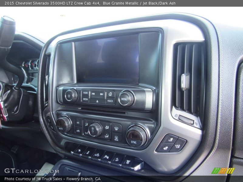 Blue Granite Metallic / Jet Black/Dark Ash 2015 Chevrolet Silverado 3500HD LTZ Crew Cab 4x4
