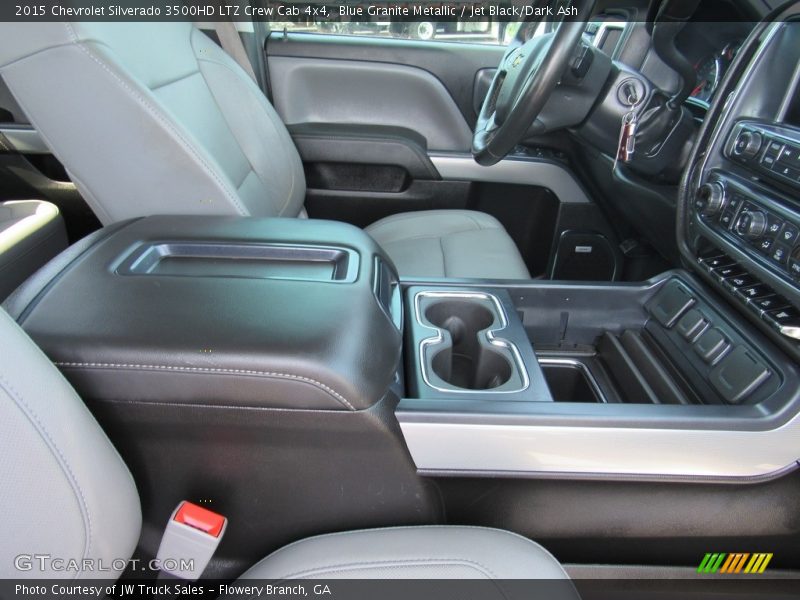 Blue Granite Metallic / Jet Black/Dark Ash 2015 Chevrolet Silverado 3500HD LTZ Crew Cab 4x4