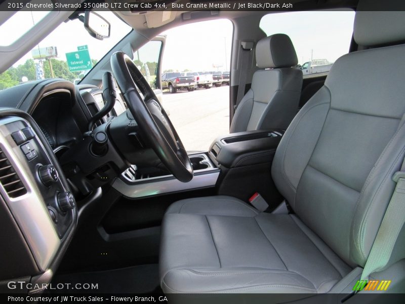 Blue Granite Metallic / Jet Black/Dark Ash 2015 Chevrolet Silverado 3500HD LTZ Crew Cab 4x4