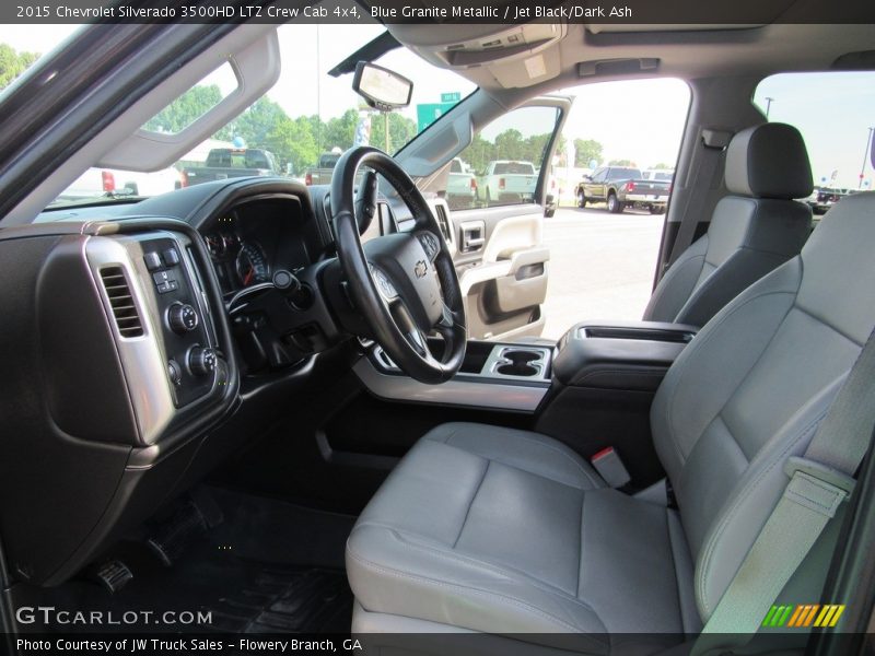 Blue Granite Metallic / Jet Black/Dark Ash 2015 Chevrolet Silverado 3500HD LTZ Crew Cab 4x4