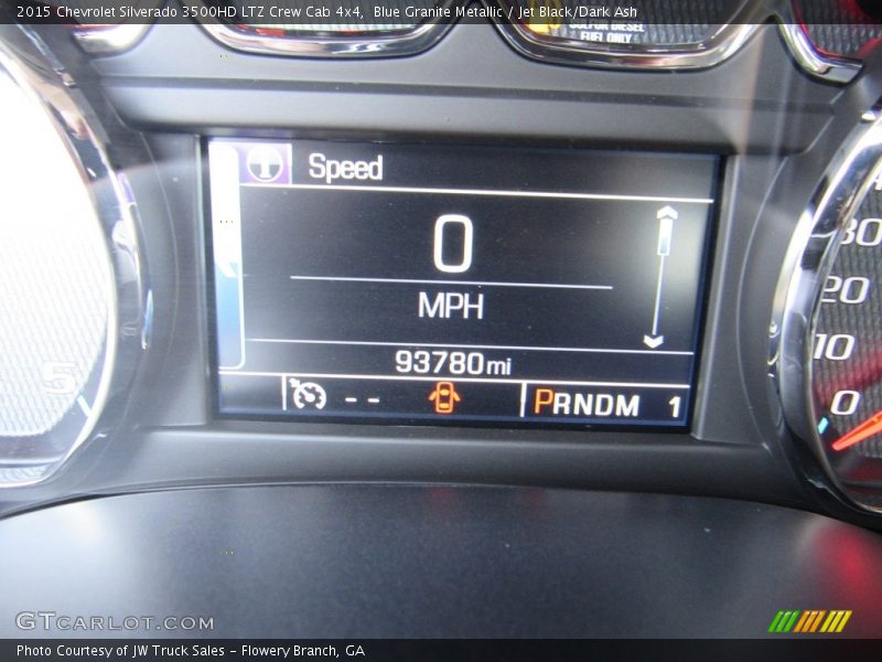 Blue Granite Metallic / Jet Black/Dark Ash 2015 Chevrolet Silverado 3500HD LTZ Crew Cab 4x4