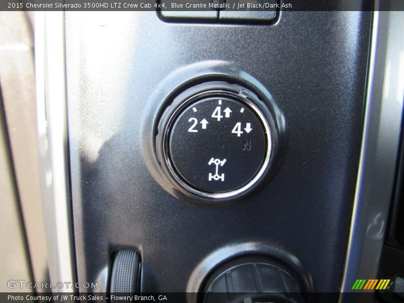 Blue Granite Metallic / Jet Black/Dark Ash 2015 Chevrolet Silverado 3500HD LTZ Crew Cab 4x4
