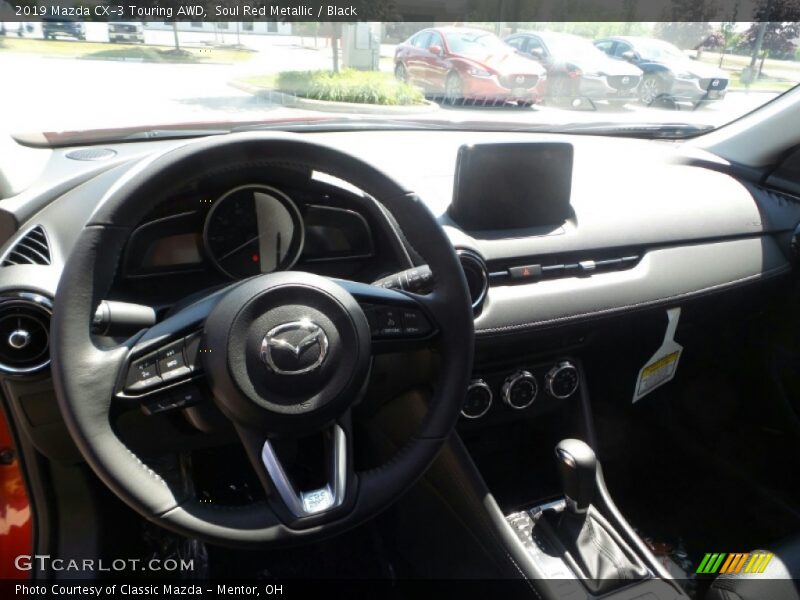 Soul Red Metallic / Black 2019 Mazda CX-3 Touring AWD